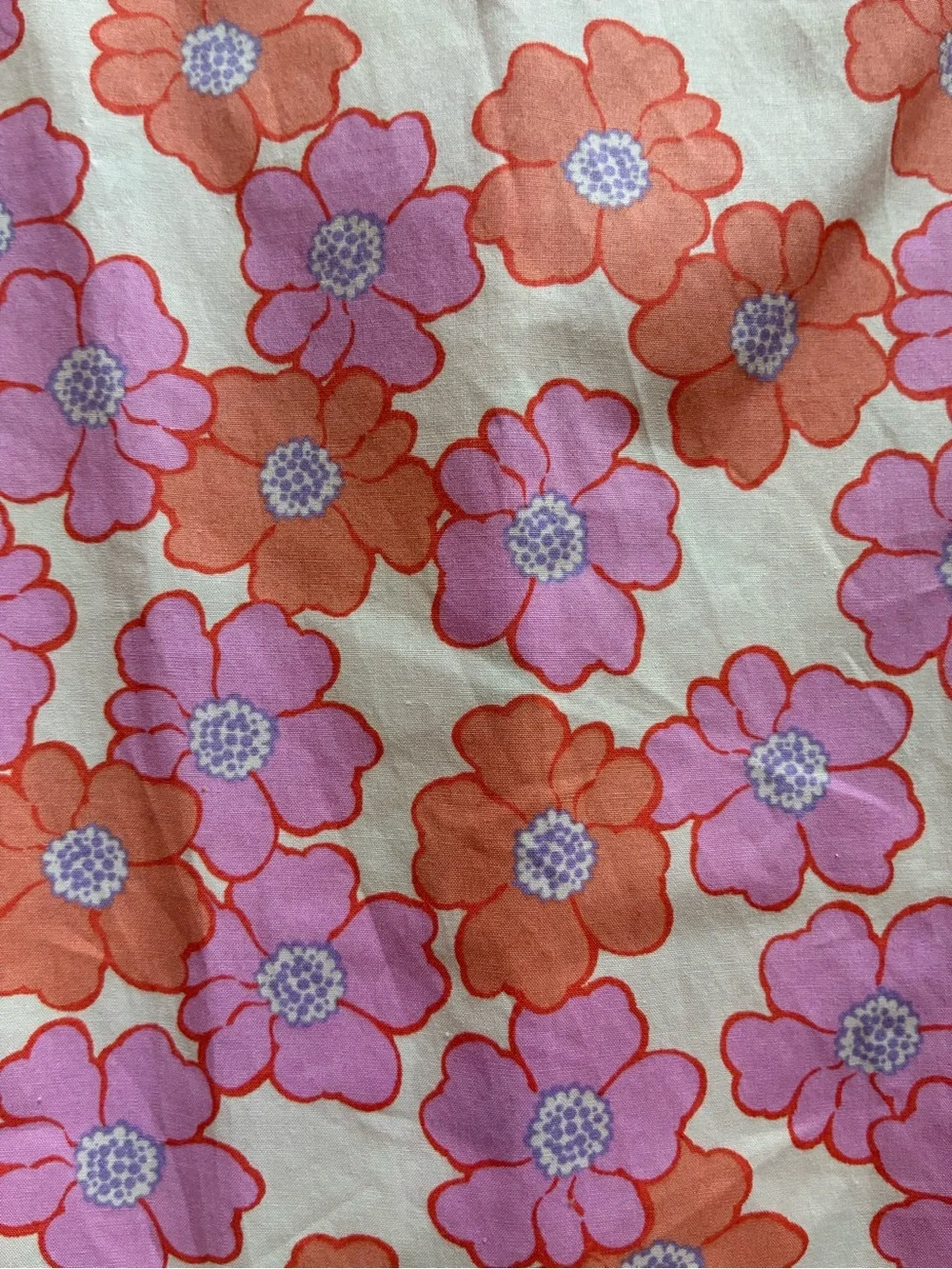 Zara Pink & Orange Floral Wide-Leg Jumpsuit - 6 years